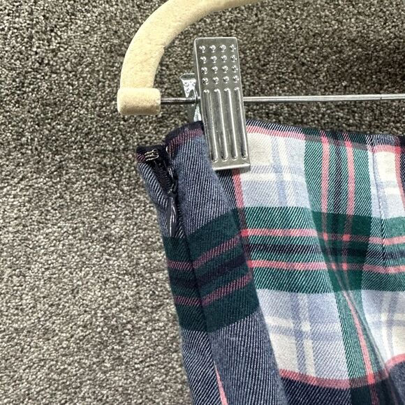 Talbots Skirt Women 12P Plaid Pockets Side Zip Above Knee - Picture 5 of 7